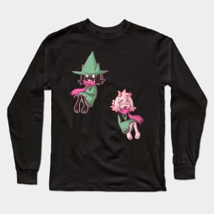 Ralsei Deltarune with and without hat Long Sleeve T-Shirt